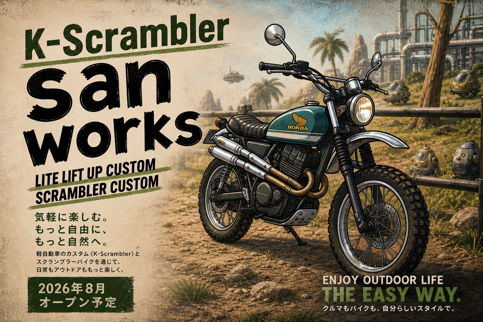 K-Scrambler バイクカスタム スクランブラー